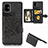 Custodia Silicone Ultra Sottile Morbida Cover con Magnetico S05D per Samsung Galaxy A71 5G Nero