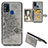 Custodia Silicone Ultra Sottile Morbida Cover con Magnetico S05D per Samsung Galaxy M31 Prime Edition Grigio