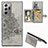 Custodia Silicone Ultra Sottile Morbida Cover con Magnetico S05D per Samsung Galaxy Note 20 Ultra 5G Grigio
