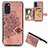 Custodia Silicone Ultra Sottile Morbida Cover con Magnetico S05D per Samsung Galaxy S20 5G Oro Rosa