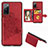 Custodia Silicone Ultra Sottile Morbida Cover con Magnetico S05D per Samsung Galaxy S20 FE (2022) 5G Rosso
