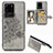 Custodia Silicone Ultra Sottile Morbida Cover con Magnetico S05D per Samsung Galaxy S20 Ultra 5G