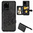 Custodia Silicone Ultra Sottile Morbida Cover con Magnetico S05D per Samsung Galaxy S20 Ultra Nero