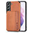 Custodia Silicone Ultra Sottile Morbida Cover con Magnetico S05D per Samsung Galaxy S21 5G