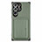 Custodia Silicone Ultra Sottile Morbida Cover con Magnetico S05D per Samsung Galaxy S21 Ultra 5G Verde