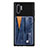 Custodia Silicone Ultra Sottile Morbida Cover con Magnetico S06D per Samsung Galaxy Note 10 Plus 5G Blu