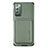 Custodia Silicone Ultra Sottile Morbida Cover con Magnetico S06D per Samsung Galaxy Note 20 5G Verde