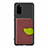 Custodia Silicone Ultra Sottile Morbida Cover con Magnetico S06D per Samsung Galaxy S20 5G Marrone