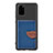 Custodia Silicone Ultra Sottile Morbida Cover con Magnetico S06D per Samsung Galaxy S20 Plus 5G Blu