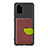 Custodia Silicone Ultra Sottile Morbida Cover con Magnetico S06D per Samsung Galaxy S20 Plus 5G Marrone