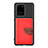 Custodia Silicone Ultra Sottile Morbida Cover con Magnetico S06D per Samsung Galaxy S20 Ultra 5G Rosso