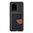 Custodia Silicone Ultra Sottile Morbida Cover con Magnetico S06D per Samsung Galaxy S20 Ultra Nero