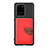 Custodia Silicone Ultra Sottile Morbida Cover con Magnetico S06D per Samsung Galaxy S20 Ultra Rosso