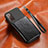 Custodia Silicone Ultra Sottile Morbida Cover con Magnetico S07D per Samsung Galaxy S20 Lite 5G Nero