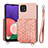 Custodia Silicone Ultra Sottile Morbida Cover con Magnetico S08D per Samsung Galaxy F42 5G Rosa