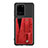 Custodia Silicone Ultra Sottile Morbida Cover con Magnetico S08D per Samsung Galaxy S20 Ultra