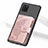 Custodia Silicone Ultra Sottile Morbida Cover con Magnetico S09D per Samsung Galaxy A81 Rosa