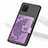 Custodia Silicone Ultra Sottile Morbida Cover con Magnetico S09D per Samsung Galaxy A81 Viola