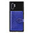 Custodia Silicone Ultra Sottile Morbida Cover con Magnetico S09D per Samsung Galaxy Note 10 Plus 5G Blu