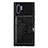 Custodia Silicone Ultra Sottile Morbida Cover con Magnetico S09D per Samsung Galaxy Note 10 Plus 5G Nero
