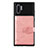 Custodia Silicone Ultra Sottile Morbida Cover con Magnetico S09D per Samsung Galaxy Note 10 Plus 5G Rosa
