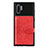 Custodia Silicone Ultra Sottile Morbida Cover con Magnetico S09D per Samsung Galaxy Note 10 Plus 5G Rosso