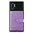 Custodia Silicone Ultra Sottile Morbida Cover con Magnetico S09D per Samsung Galaxy Note 10 Plus 5G Viola