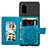 Custodia Silicone Ultra Sottile Morbida Cover con Magnetico S09D per Samsung Galaxy S20 5G