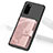 Custodia Silicone Ultra Sottile Morbida Cover con Magnetico S09D per Samsung Galaxy S20 5G Rosa