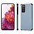 Custodia Silicone Ultra Sottile Morbida Cover con Magnetico S09D per Samsung Galaxy S20 Lite 5G Blu