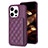 Custodia Silicone Ultra Sottile Morbida Cover con Magnetico S10D per Apple iPhone 13 Pro Viola