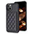 Custodia Silicone Ultra Sottile Morbida Cover con Magnetico S10D per Apple iPhone 14 Nero