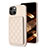 Custodia Silicone Ultra Sottile Morbida Cover con Magnetico S10D per Apple iPhone 14 Plus Oro