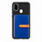 Custodia Silicone Ultra Sottile Morbida Cover con Magnetico S11D per Samsung Galaxy M21 Blu