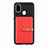 Custodia Silicone Ultra Sottile Morbida Cover con Magnetico S11D per Samsung Galaxy M30s Rosso