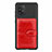 Custodia Silicone Ultra Sottile Morbida Cover con Magnetico S11D per Samsung Galaxy S10 Lite Rosso