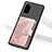 Custodia Silicone Ultra Sottile Morbida Cover con Magnetico S11D per Samsung Galaxy S20 Plus 5G Rosa