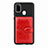 Custodia Silicone Ultra Sottile Morbida Cover con Magnetico S12D per Samsung Galaxy M30s Rosso