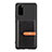 Custodia Silicone Ultra Sottile Morbida Cover con Magnetico S12D per Samsung Galaxy S20 5G Nero