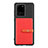 Custodia Silicone Ultra Sottile Morbida Cover con Magnetico S12D per Samsung Galaxy S20 Ultra 5G Rosso