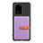 Custodia Silicone Ultra Sottile Morbida Cover con Magnetico S12D per Samsung Galaxy S20 Ultra 5G Viola