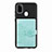Custodia Silicone Ultra Sottile Morbida Cover con Magnetico S13D per Samsung Galaxy M21 Verde