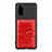 Custodia Silicone Ultra Sottile Morbida Cover con Magnetico S13D per Samsung Galaxy S20 5G Rosso