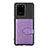 Custodia Silicone Ultra Sottile Morbida Cover con Magnetico S13D per Samsung Galaxy S20 Ultra Oro Rosa