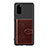 Custodia Silicone Ultra Sottile Morbida Cover con Magnetico S14D per Samsung Galaxy S20 5G Marrone