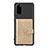 Custodia Silicone Ultra Sottile Morbida Cover con Magnetico S14D per Samsung Galaxy S20 5G Oro