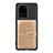 Custodia Silicone Ultra Sottile Morbida Cover con Magnetico S14D per Samsung Galaxy S20 Ultra 5G Oro