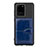 Custodia Silicone Ultra Sottile Morbida Cover con Magnetico S14D per Samsung Galaxy S20 Ultra Blu