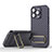 Custodia Silicone Ultra Sottile Morbida Cover con Supporto KC1 per Apple iPhone 14 Pro Lavanda