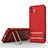 Custodia Silicone Ultra Sottile Morbida Cover con Supporto KC1 per Samsung Galaxy A04 4G Rosso